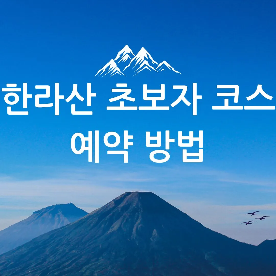 한라산 성판악 코스 예약 방법